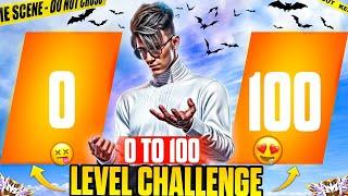 01 TO 100 LEVEL CHALLENGE IN GARENA FREE FIRE SOLO RANK PUSHING |