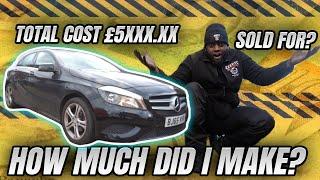 How much was it? Rebuilding a SALVAGE 2015 MERCEDES A-CLASS | HOW MUCH DID I MAKE ON IT?