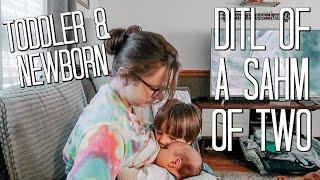 DITL OF A SAHM OF TWO | TODDLER AND NEWBORN | POSTPARTUM WORKOUT