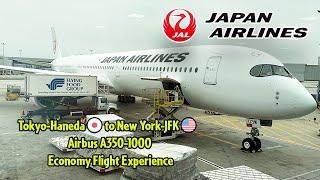 Japan Airlines Airbus A350-1000 Tokyo-Haneda to New York-JFK Economy Flight Experience