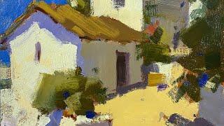 How to paint a landscape in oil, master class