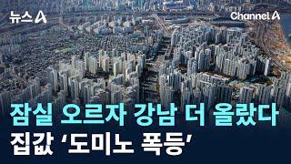 잠실 오르자 강남 더 올랐다…집값 ‘도미노 폭등’ / 채널A / 뉴스A