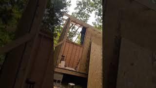 A chain saw is a valuable tool to have when owning or building a off grid cabin for your kids