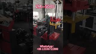 The ZM-5040 customized by foreign customers is being tested in manual mode...... #machine #aluminum