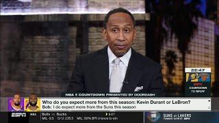 NBA Countdown | "We know who Lakers are" - Stephen A. & Perk debate who's scarier: LeBron or Durant