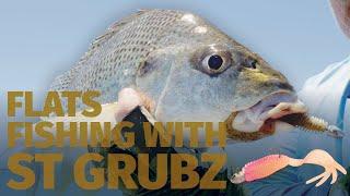 How to Catch Bream and Grunter on Soft Plastics - Flats Fishing with the ZMan 2.5" ST GrubZ