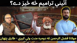 Constitutional Amendments Bill 2024 & the need for Maulana Fazl Rahman explained by Tariq Pathan