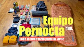 ¿Qué necesito para hacer una PERNOCTA? | Review Mochila senderismo de 40 l. | Equipo para VIVAC