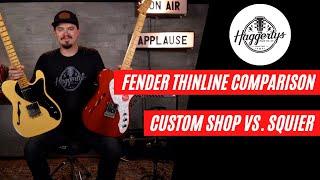 Fender Thinline Comparison Custom Shop vs. Squier