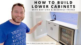 How To Use 1 Sheet of Plywood To Make A Mini Bar Woodworking Project