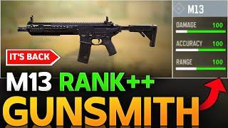 M13 IS BACK BEST GUNSMITH CALL OF DUTY MOBILE | M13 BUFF RANK BUILD |