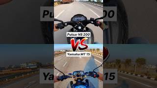 Pulsar NS 200 vs Yamaha Mt 15  Gear Challenge #shorts #ns200