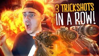 THREE TRICKSHOTS IN A ROW!!