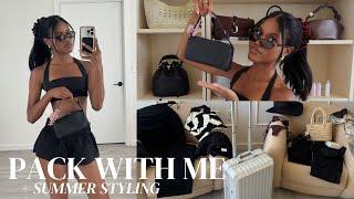 Pack with me | Summer styling + What's in my bag