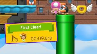 This 10-Second Level Required A CLEAR VIDEO? — Mario Maker 2 Super Expert (No-Skips)