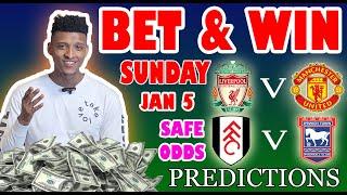 Football Prediction Today 05-01-2025 |  Betting tips Today | Mig predictions | Safe Investments