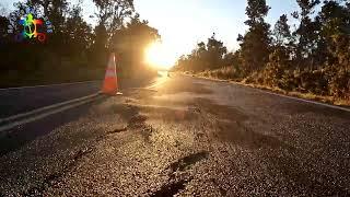 Damaged Chain of Craters Road Updated Drive September 19, 2024