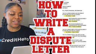 HOW TO WRITE DISPUTE LETTERS | Credit Repair for Beginners | LifeWithMC