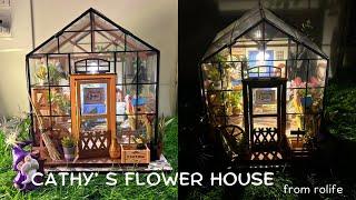 DIY miniature flower house| Rolife Cathy’s flower house| Robotime