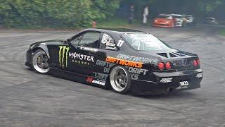 680HP Nissan Skyline R33 GTST 1.5JZ - DRIFTING AT DRIFTKHANA GOODWOOD FOS!