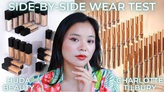 Side-by-Side Wear Tests | NEW Charlotte Tilbury Beautiful Skin & Huda Beauty Faux Filter Concealers!