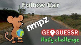 Geoguessr Daily Challenge - NMPZ - I Would Be Clueless Without This Follow Car