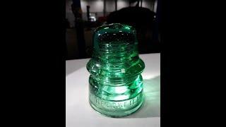 ANTIQUE GLASS INSULATOR, let's clean it up!!