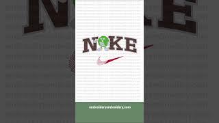 Nike m&m's chocolate logo machine embroidery design instant download