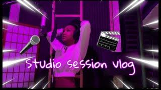 MY FIRST STUDIO SESSION (Vlog)