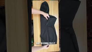 Fold Your Hoodie Into a Pillow #foldinghacks #packinghacks