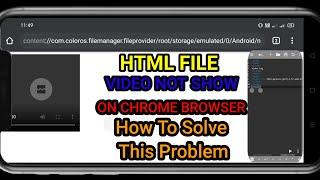 HTML FILE VIDEO NOT SHOW ON CHROME BROWSER 