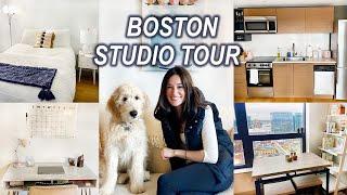 TOUR MY FRIEND'S APARTMENT: Boston Studio (Seaport Neighborhood)