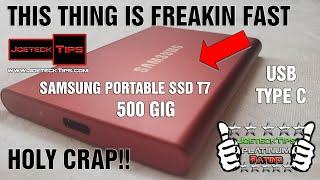 SAMSUNG T7 Portable SSD 500GB Review | JoeteckTips