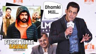 Salman Khan FIRST TIME Reaction to Lawrence Bishnoi Dhamki and SAVAGE Reply to Reporter