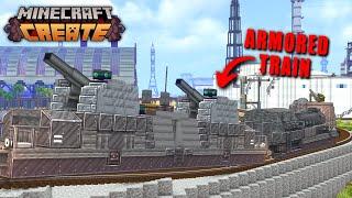 Defending My Colony With An ARMORED TRAIN In Create Mod