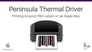 Printing Amazon FBA Shipping Labels and FBA Product Labels using a thermal label printer on Mac
