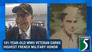 101-year-old WWII veteran earns highest French military honor