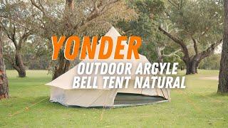 Yonder Outdoor Argyle Bell Tent Natural | Anaconda Stores