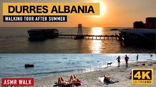 DURRES, ALBANIA - ASMR WALK - NO COMMENT - CITY SOUND - SEPTEMBER 2024 [4K HDR]