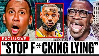 Stephen A Smith goes Ballistic on Shannon Sharpe over Lebron and Laker debate