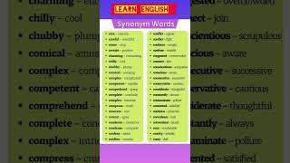 Synonym words in english #shorts #trending #letslearn