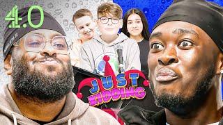 YOU LAUGH YOU LOSE CHALLENGE: SAVAGE KIDS EDITION ft. Fu Izzy & Stepz | Just Kidding | Channel 4.0