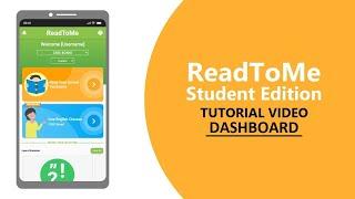 Understand your ReadToMe Student Edition Dashboard | English