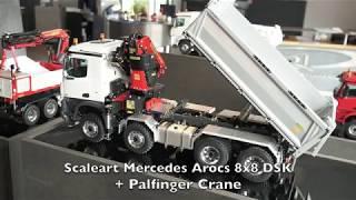 ScaleArt Mercedes Arocs 4148 8x8 - Meiller Kipper + Palfinger Epsilon 23003