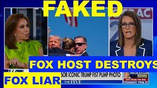 FOX HOST SHREDDED OVER DEMS Fake Trump moment bs