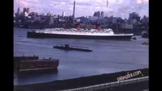 RMS Queen Elizabeth Departs New York for the Final Time in 1968