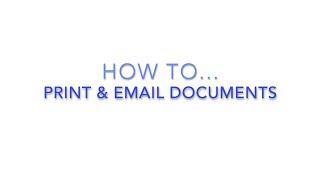 Print and Email Documents - HireHop Equipment Rental Software