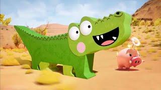 Fastest Running Race In The Desert | Silly Crocodile Animated Stories For Kids