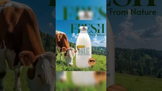 Creative Poster Design Idea: Day 5 | Adobe Photoshop | Cow Milk | Graphic Designer | Graphico