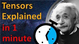 Tensors for Relativity Explained in 1 Minute (#VeritasiumContest)